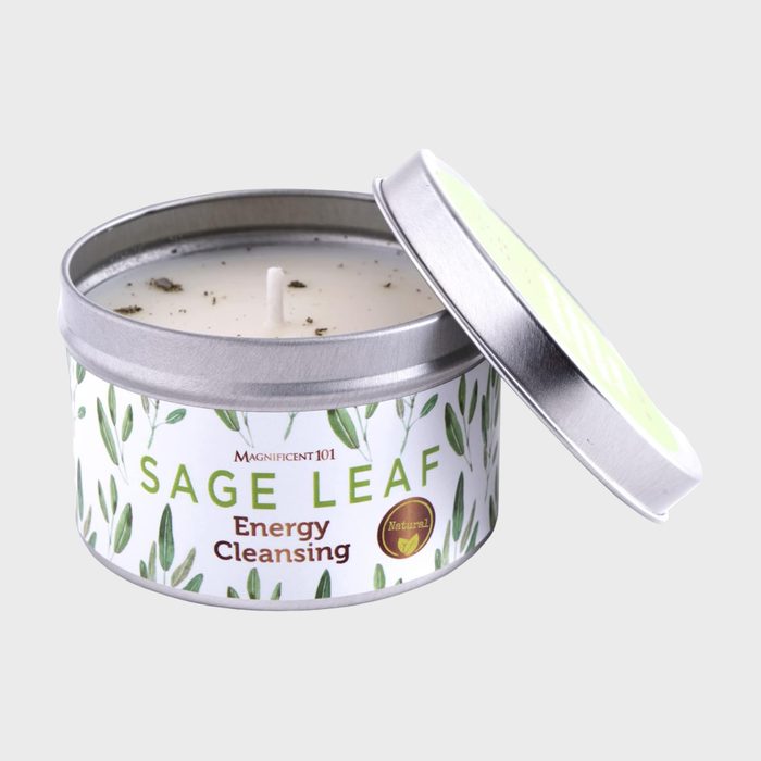 Sage Leaf Energy Cleansing Candle