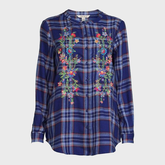 The Pioneer Woman Embroidered Flannel