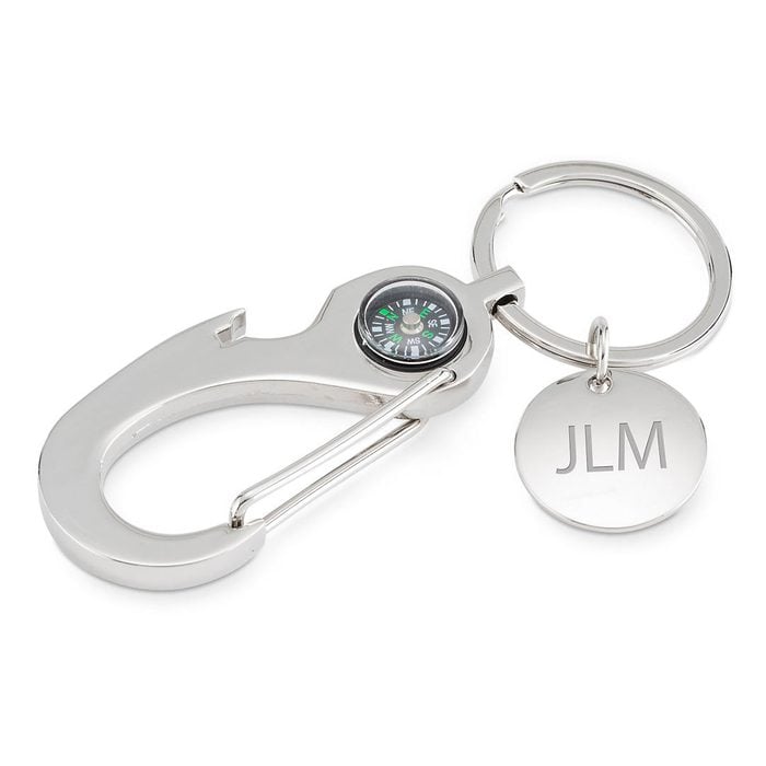 Things Remembered Personalized Compass Carabiner Key Chain