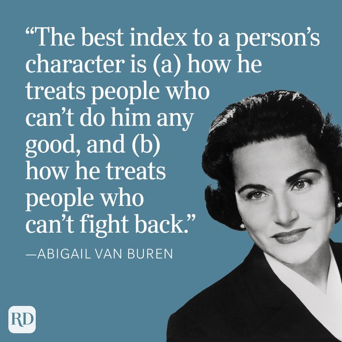 Abigail van buren character quote