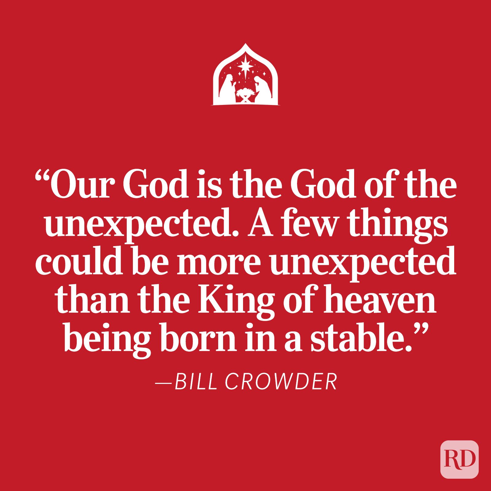 Bill Crowder Religious Christmas Quote