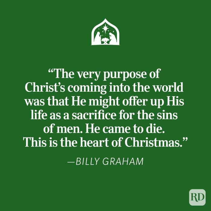 Billy Graham Religious Christmas Quote