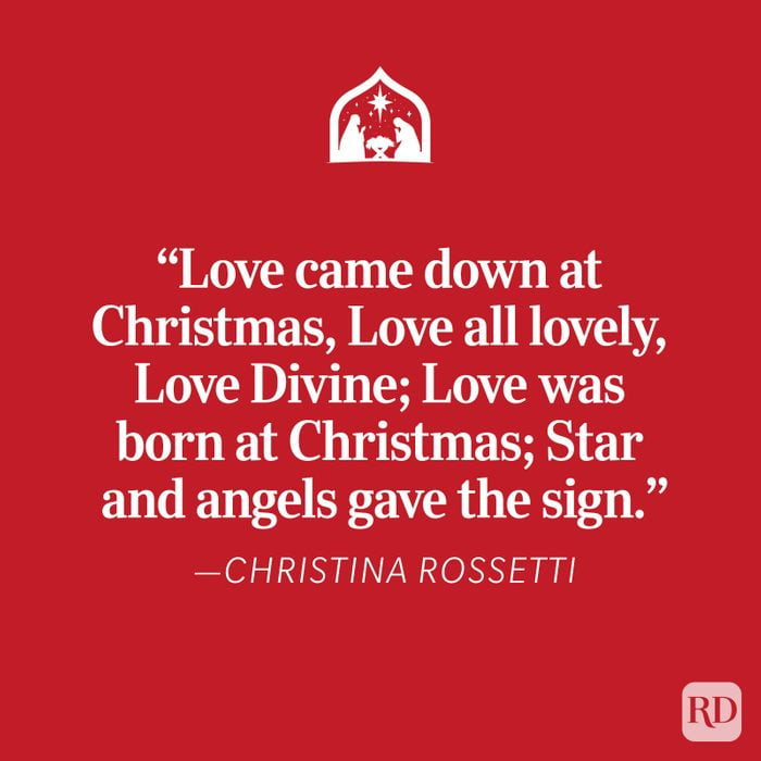 Christina Rossetti Religious Christmas Quote