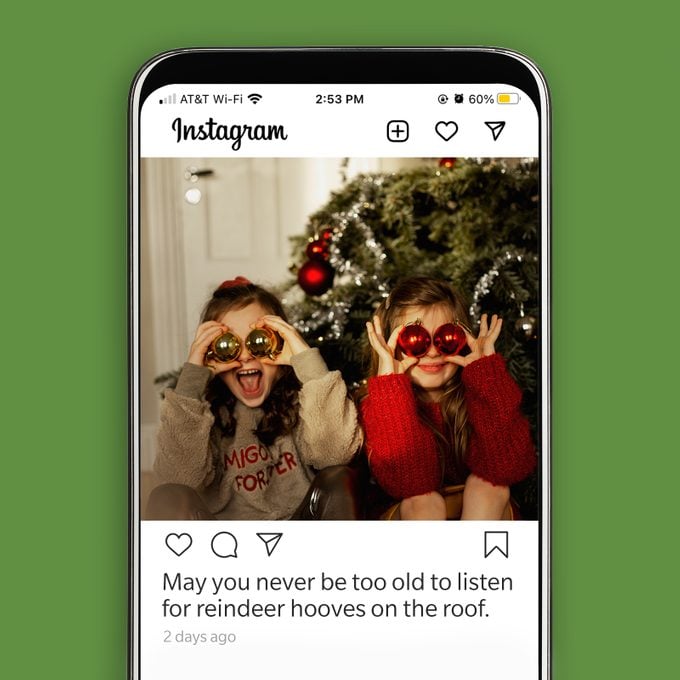 Christmas Instagram Captions Reindeer Caption