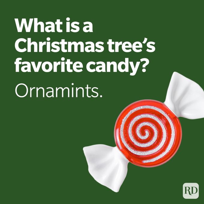Christmas Joke Candy Shaped Ornament With Candy Joke