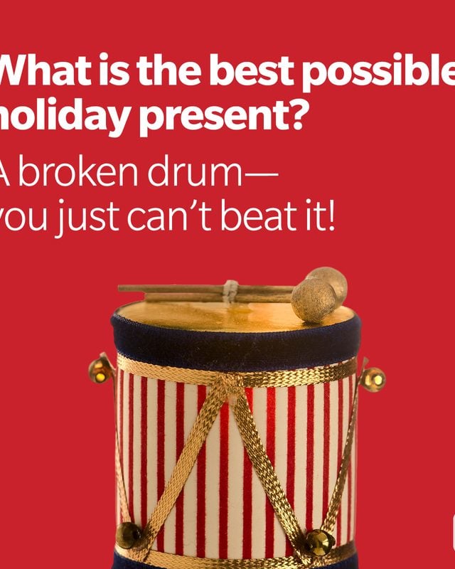Christmas Joke   Drum Ornament With Drum Joke