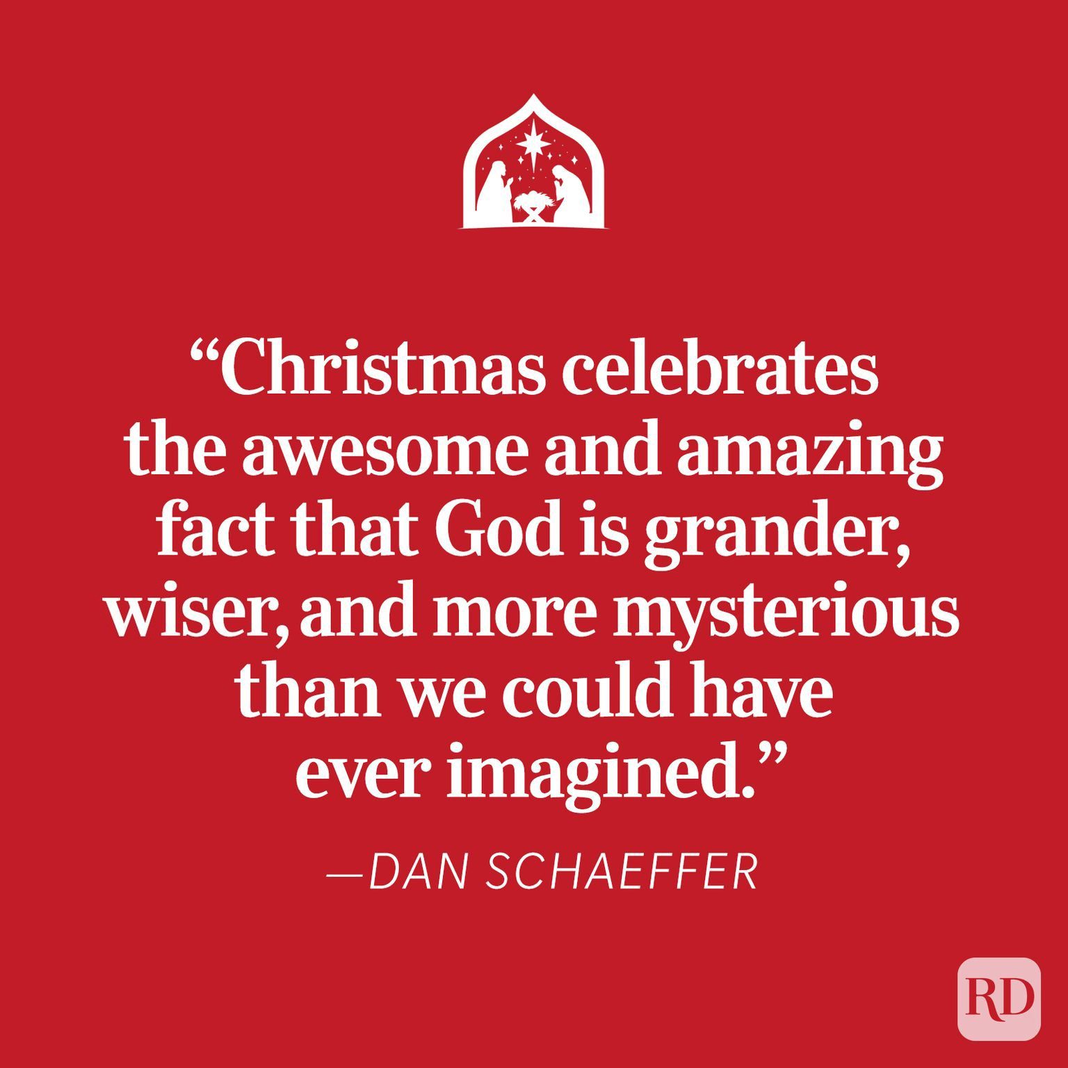 Dan Schaeffer Christmas Quote
