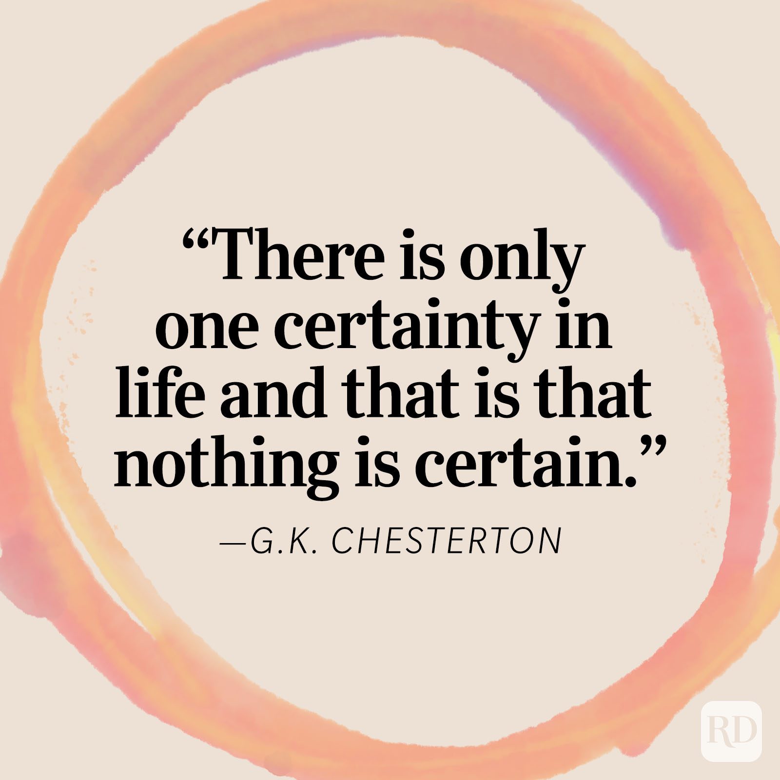 Gk Chesterton Life Quote
