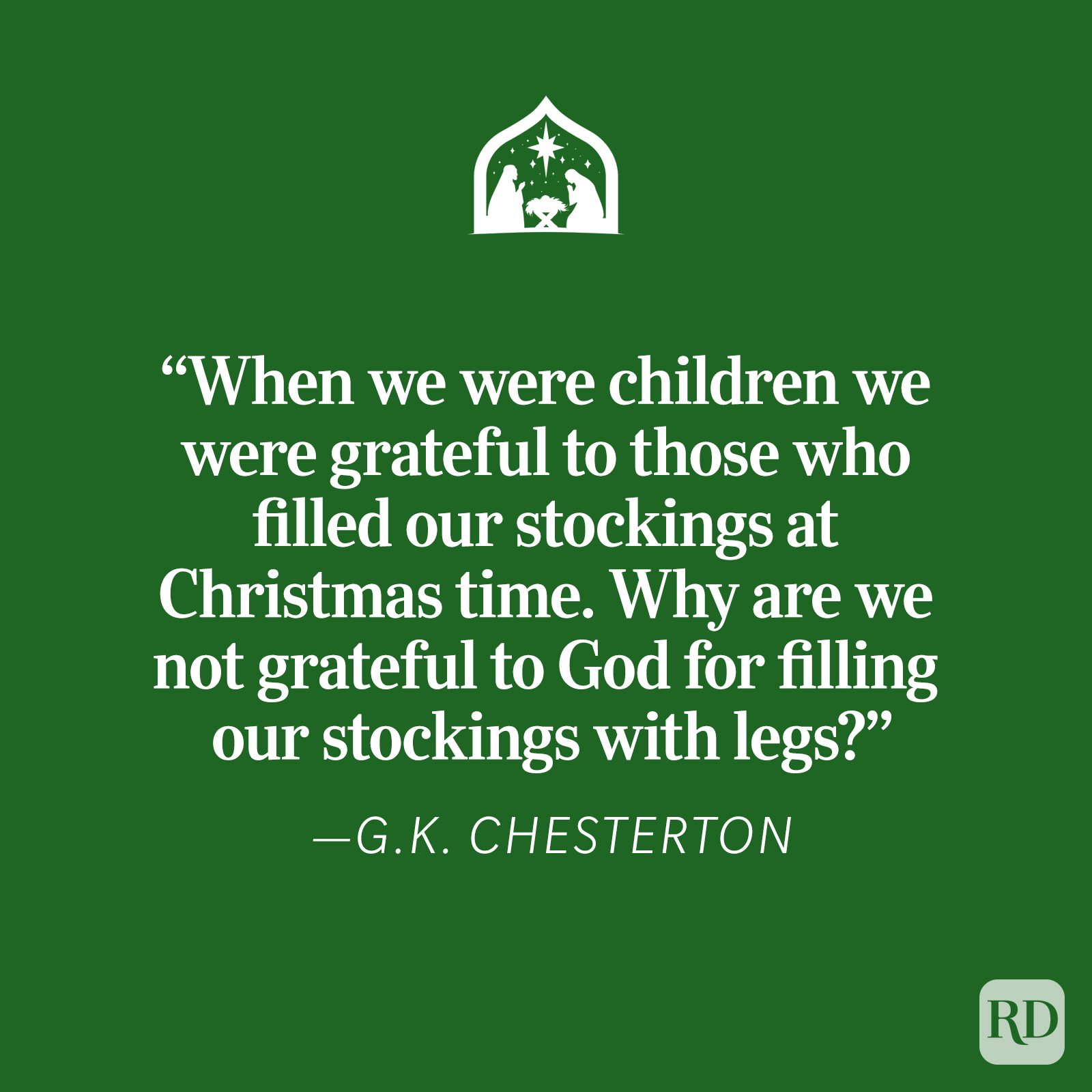 Gk Chesterton Religious Christmas Quote