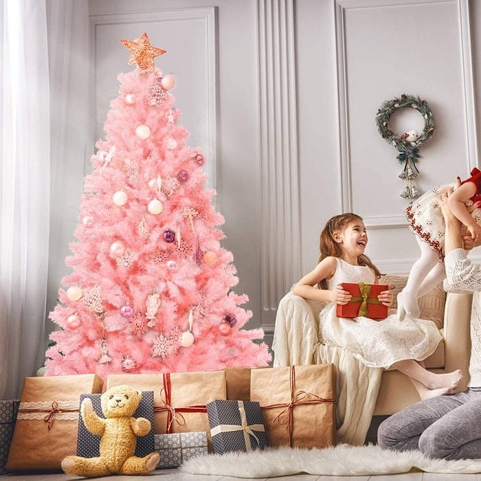 Goplus Pink Christmas Tree