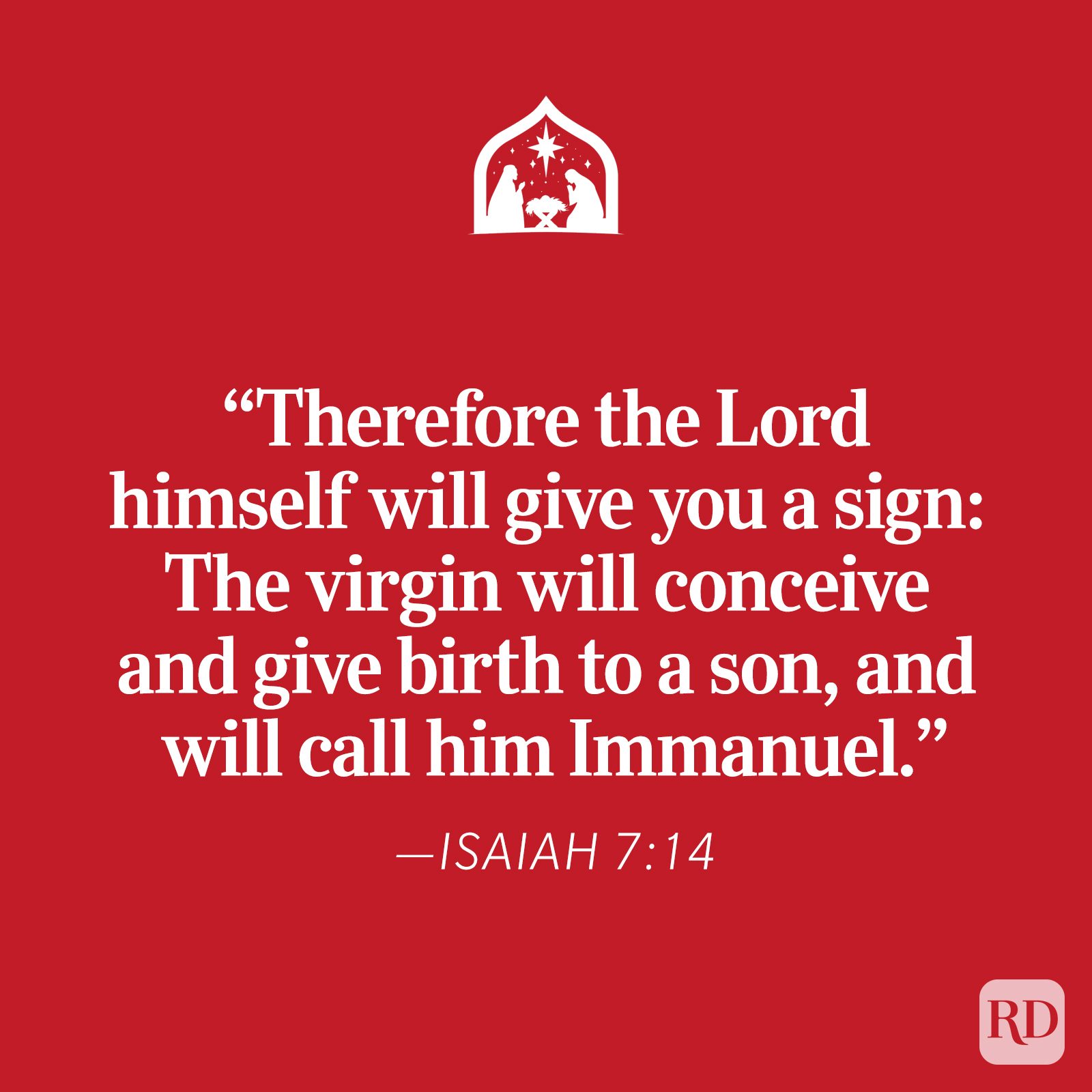 Isaiah 7 Religious Christmas Quote