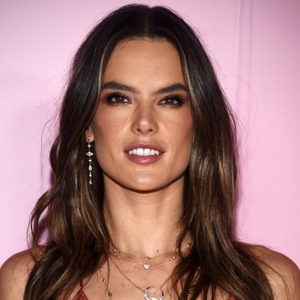 Alessandra Ambrosio arrives at the launch of Patrick Ta's Beauty Collection at Goya Studios