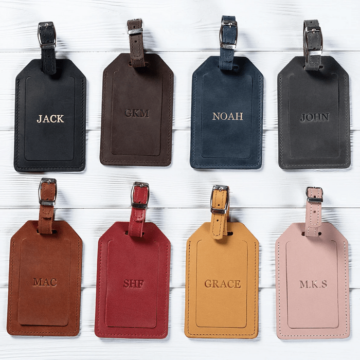 Leather Luggage Tags 