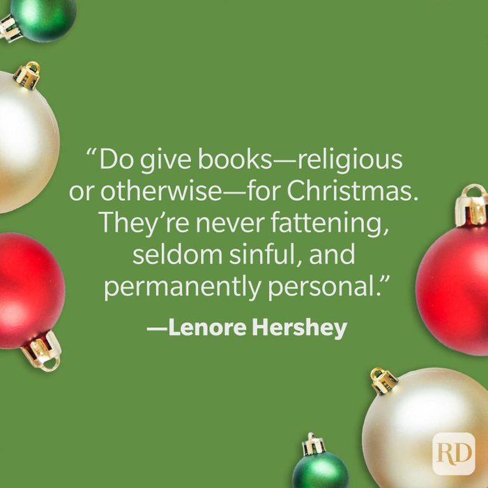Lenore Hershey Books Christmas Quote