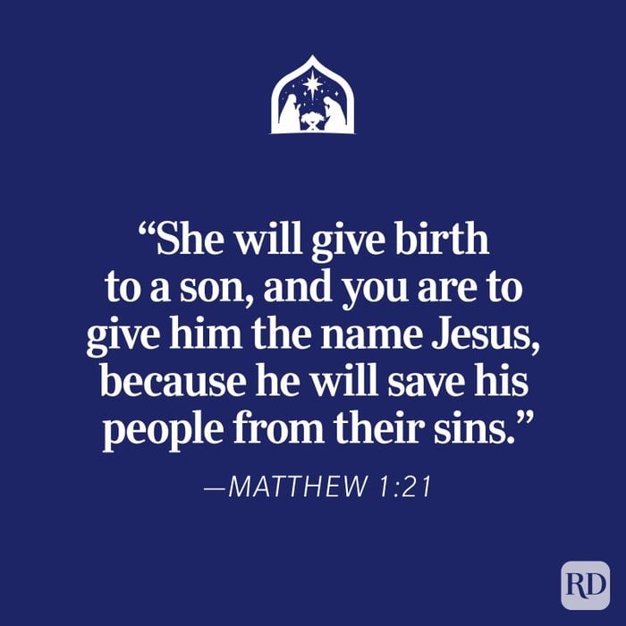 Matthew 1 Religious Christmas Quote