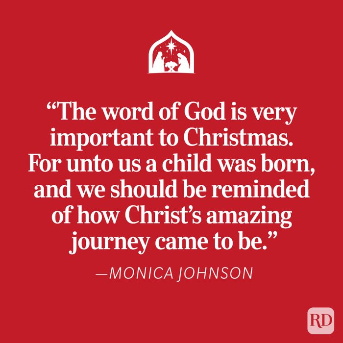 Monica Johnson Religious Christmas Quote