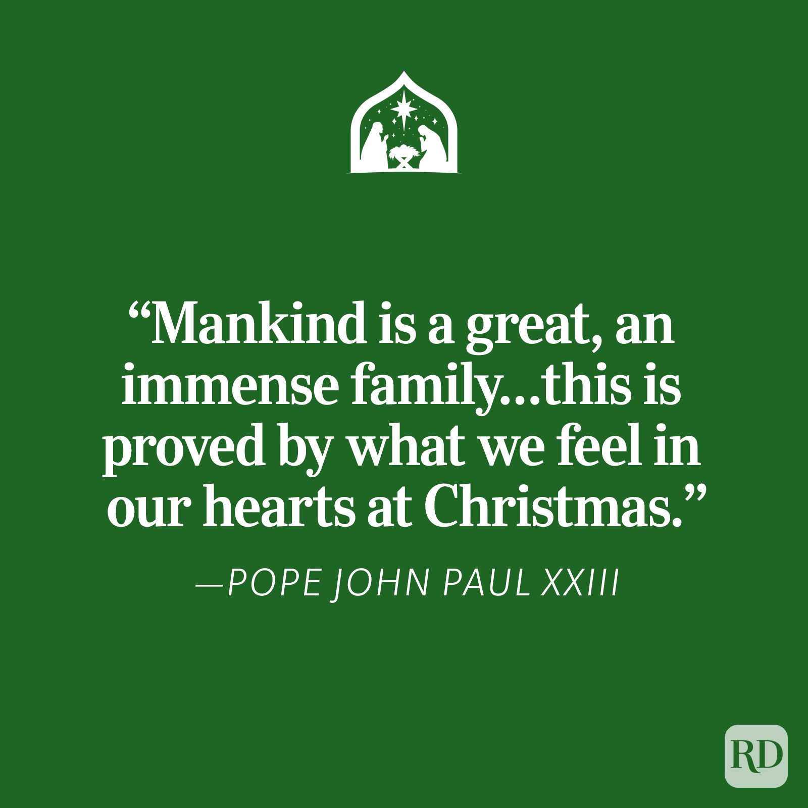 Pope John Paul Xxiii Religious Christmas Quote