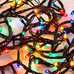 buddle of led string christmas lights on the floor