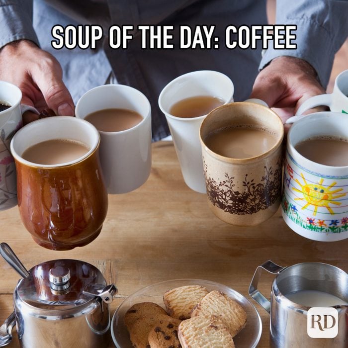 Soup Of The Day: Coffee meme text