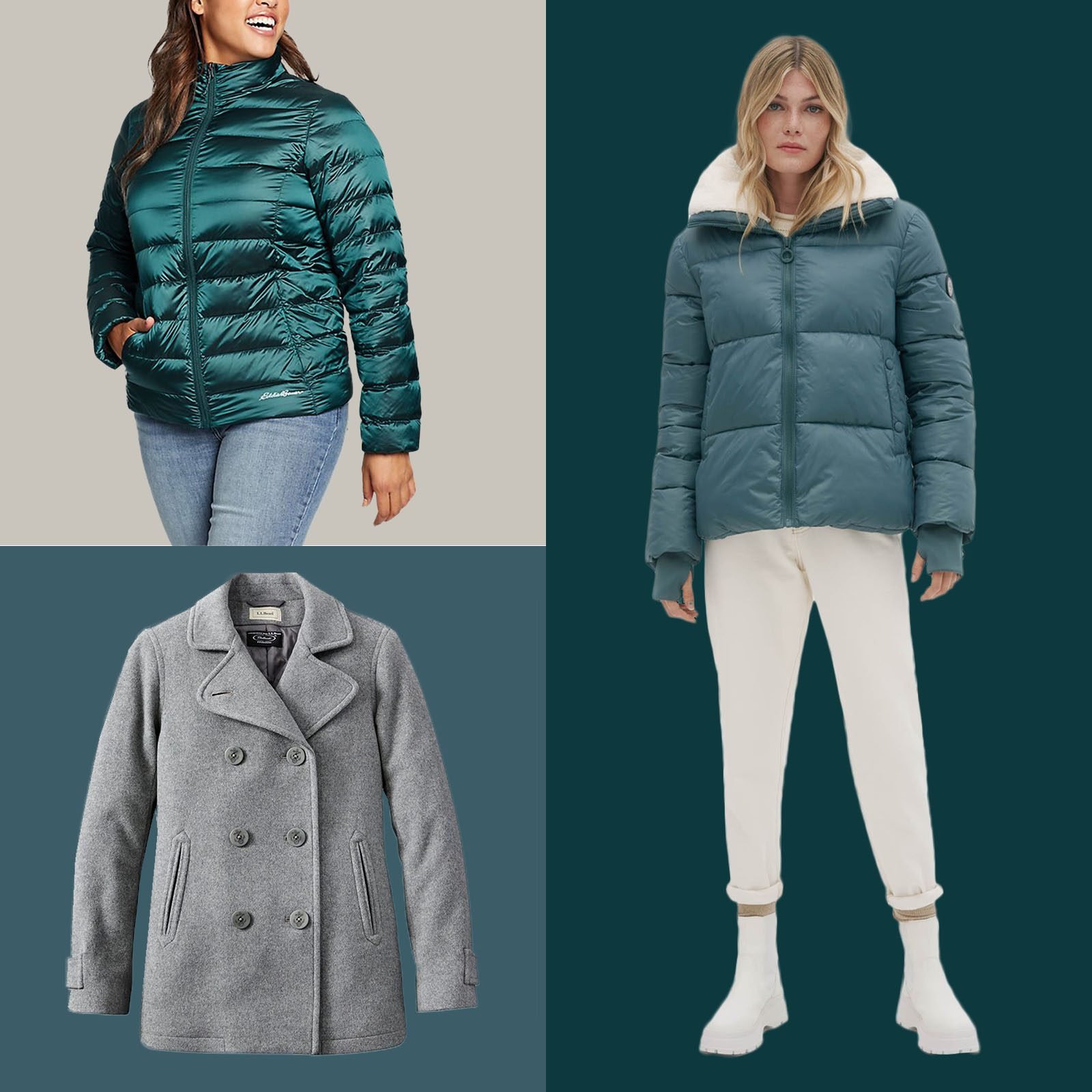 Cardigo Womens Warm Collar Hooded Coat Jacket Denim Trench Parka Outerwear 