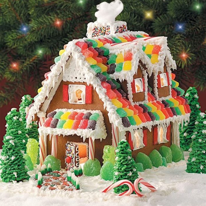 Rainbow Gingerbread Cottage