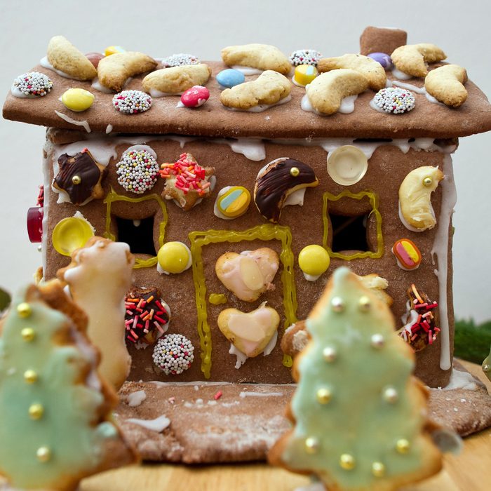 Cookie-Covered Gingerbread House