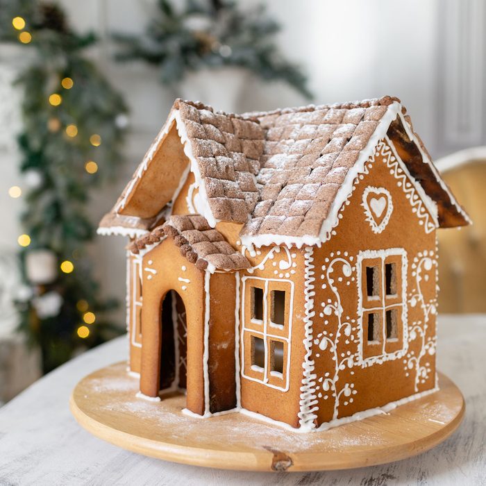 Snow-Covered Gingerbread House