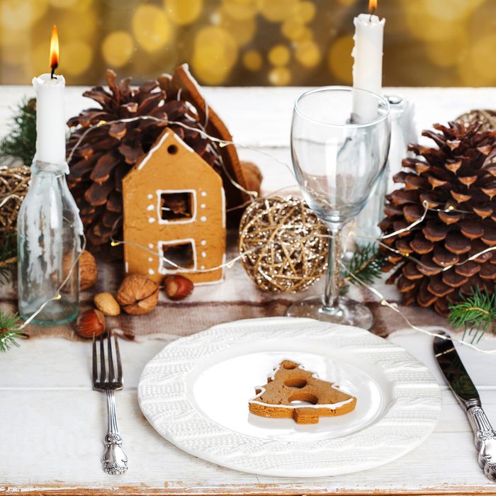Gingerbread Table Setting