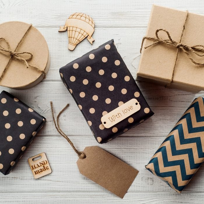 50 Christmas Wrapping Ideas Burned Wooden Tags