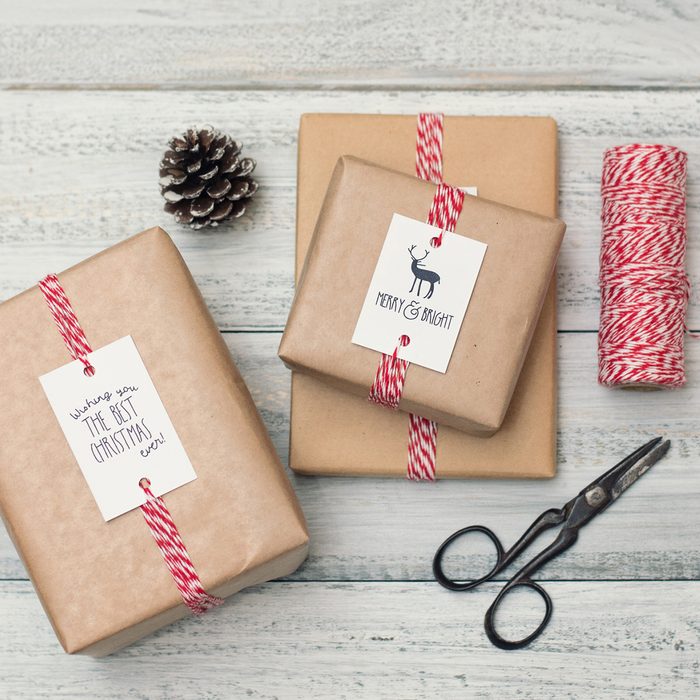 50 Christmas Wrapping Ideas Candy Cane String
