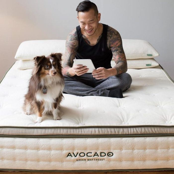 Avocado Green Mattress With Attached Pillow Top