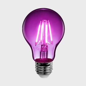 Feit Electric 25 Watt Equivalent A19 Medium E26 Base Dimmable Filament Purple Colored Led Clear Glass Light Bulb