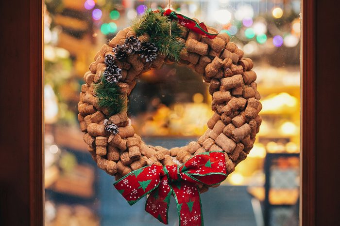 wine cork christmas wreath
