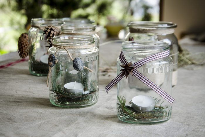 mason jars for christmas decoration