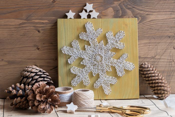string snowflake christmas decoration