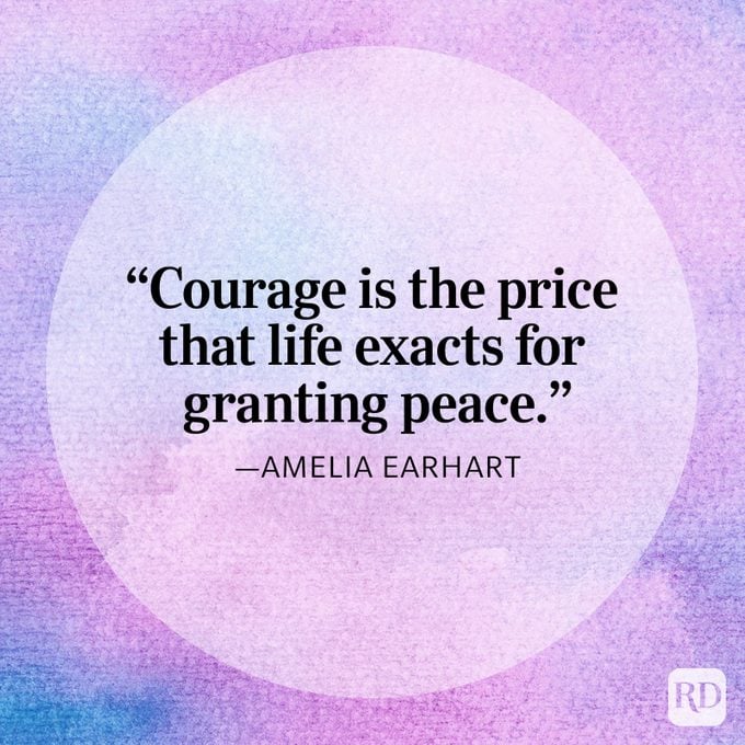 Amelia Earhart Courage Quote
