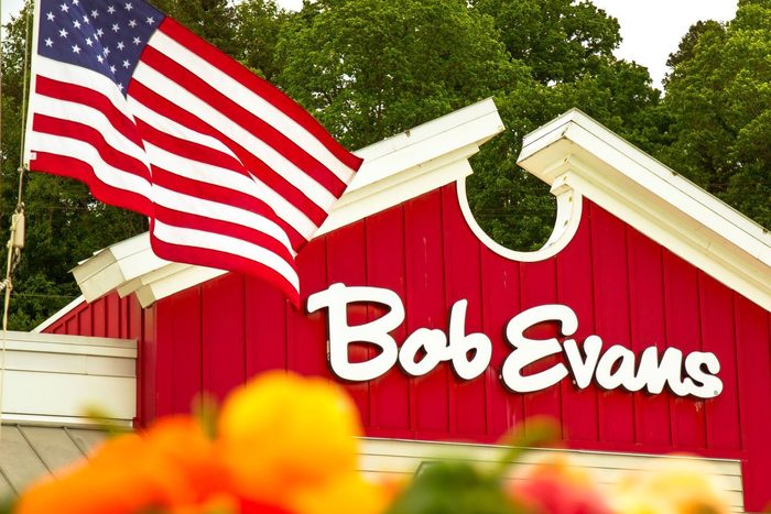 Bob Evans Restaurant And American Flag