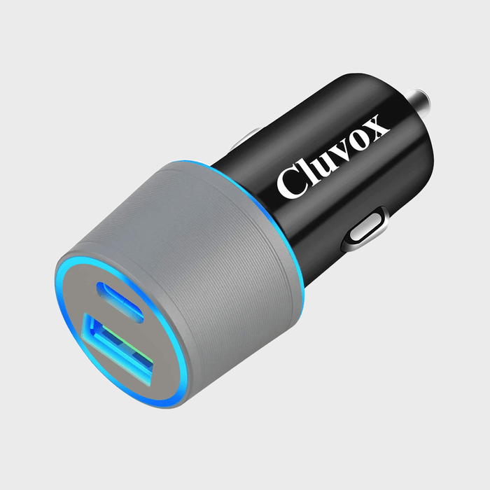 Cluvox Dual Usb Car Charger Adapter Ecomm Via Amazon.com