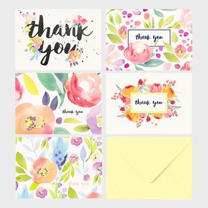 Floral Thank You Notes
