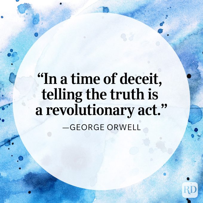 George Orwell Deceit Truth Quote