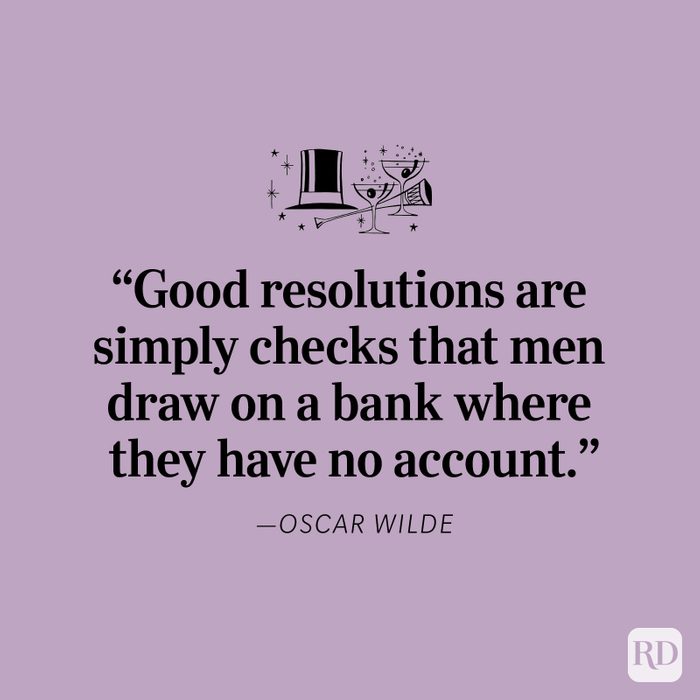 Good Resolutions Oscar Wilde Quote