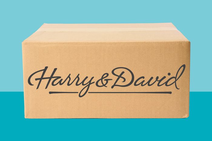 Harry And David Logo On cardboard Box