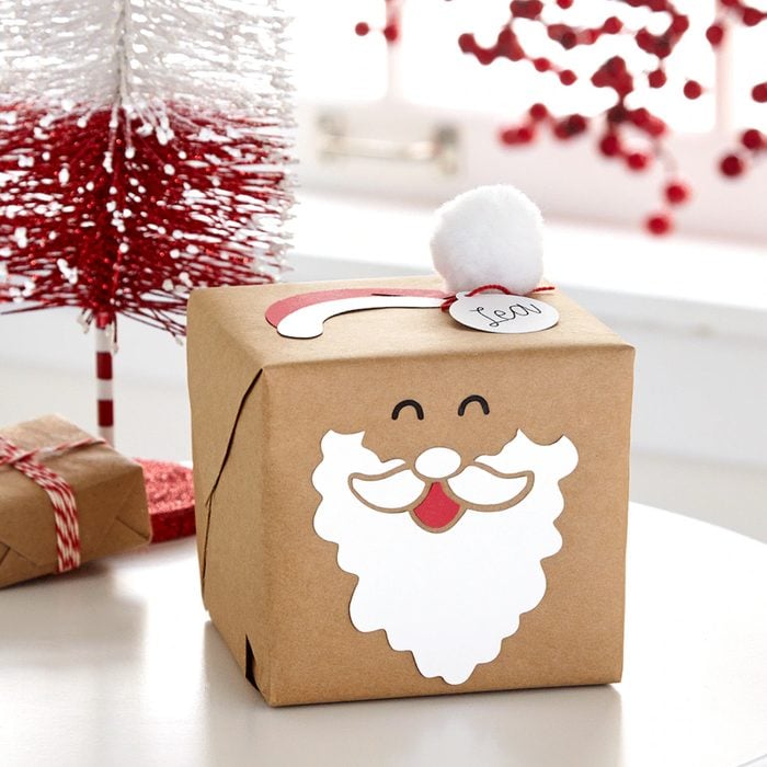 Santa Face Gift Wrap Tutorial