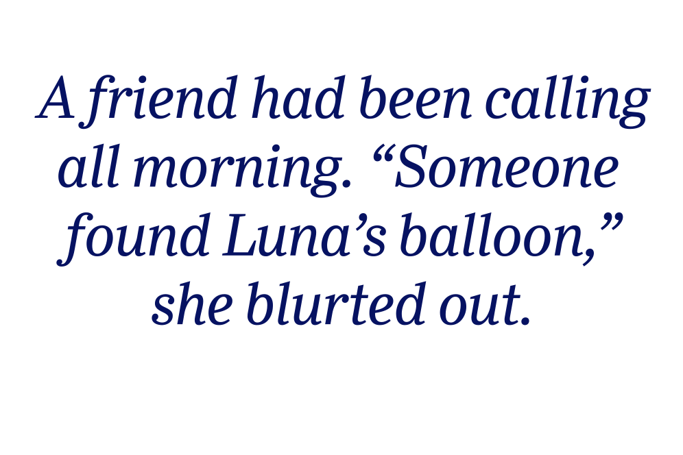Someone Found Lunas Balloon Pull Quote