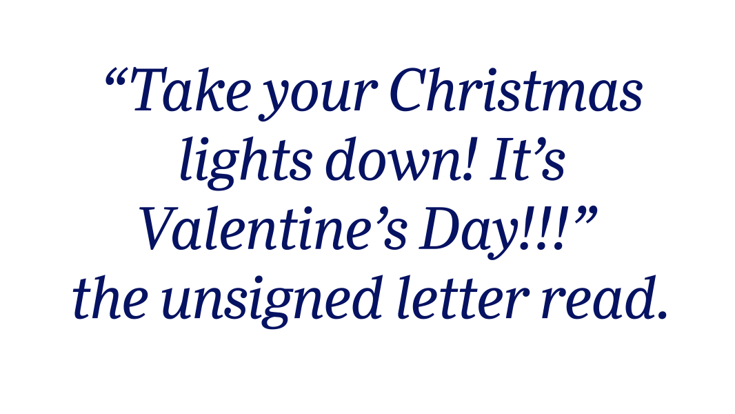 Take Your Christmas Lights Down Pull Quote