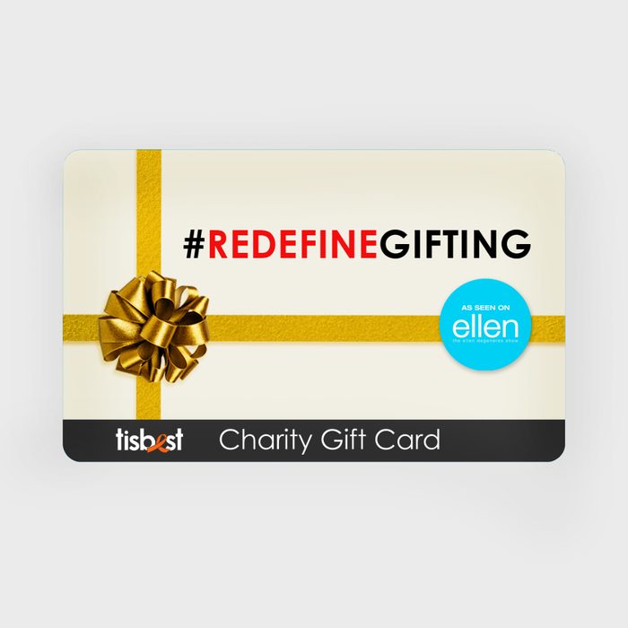 tisbest charity gift card