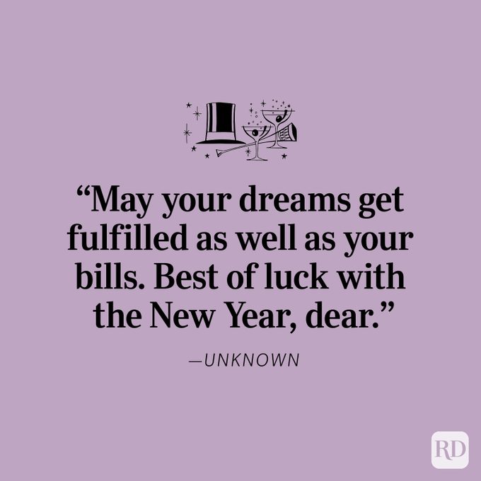 Unknown New Years Bills Quote