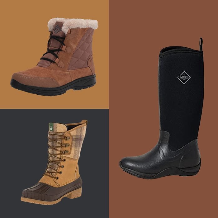 Winter Womens Boots Collage