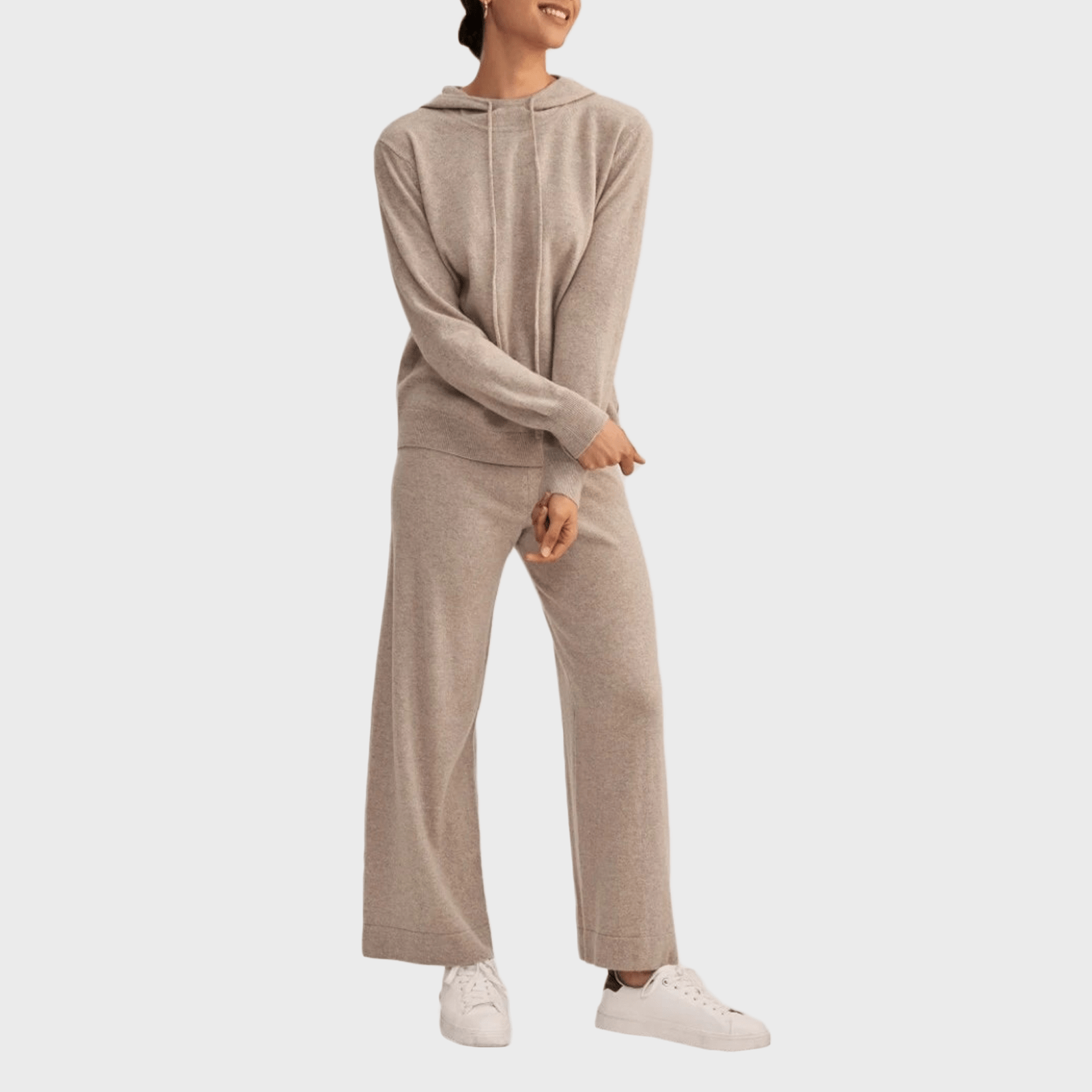 Knitted 3 Piece Loungewear Set Grey | URBAN TOUCH | SilkFred US