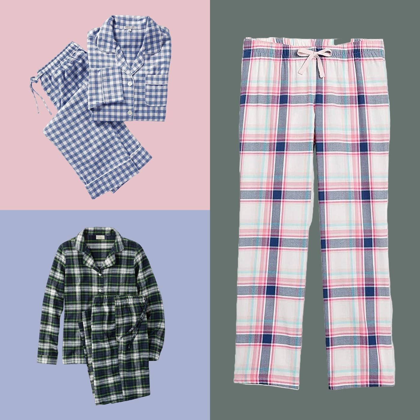 Brilliant Basics Women's Checkered Flannel Pants - Blue
